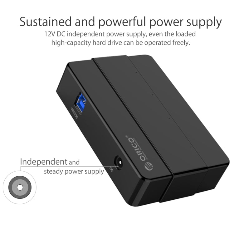 ORICO H4928-U3 Hub USB 3.0 a 4 porte con alimentatore 12V
