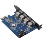 Scheda PCI Express USB 3.0 4 porte ORICO per desktop