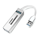 Adattatore HUB USB 3.0 5 in 1 con lettore SD/TF