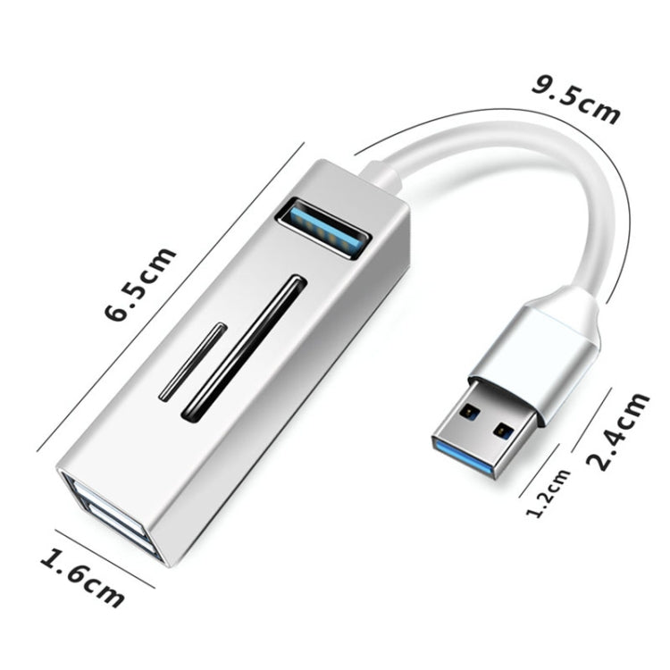 Adattatore HUB USB 3.0 5 in 1 con lettore SD/TF