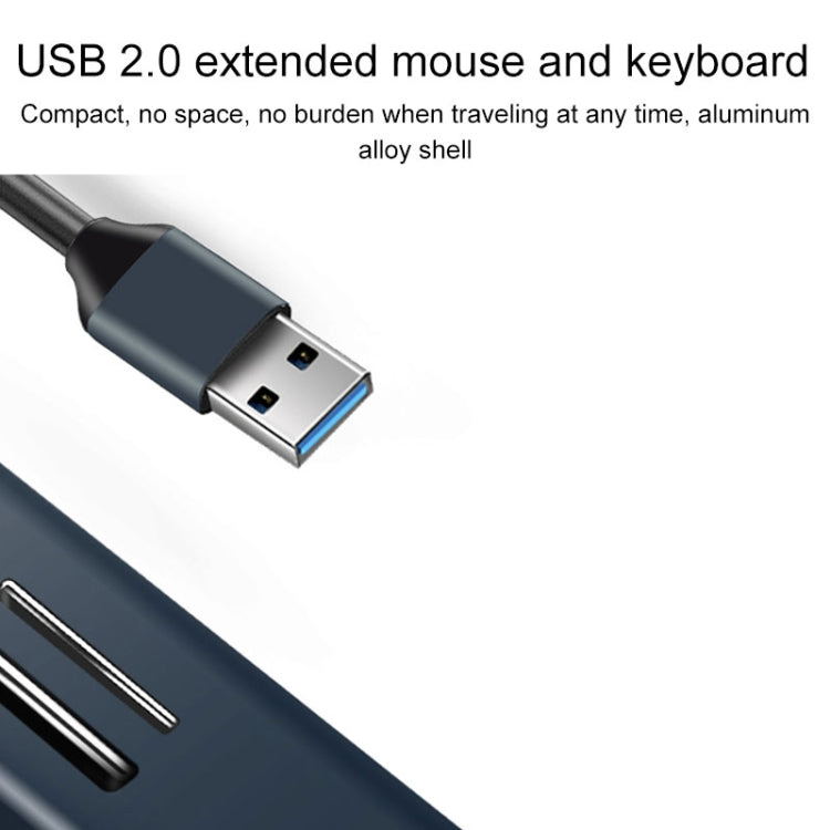 Adattatore HUB USB 3.0 5 in 1 con lettore SD/TF