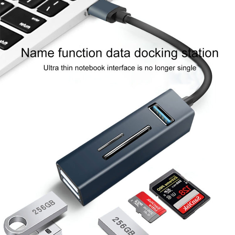 Adattatore HUB USB 3.0 5 in 1 con lettore SD/TF
