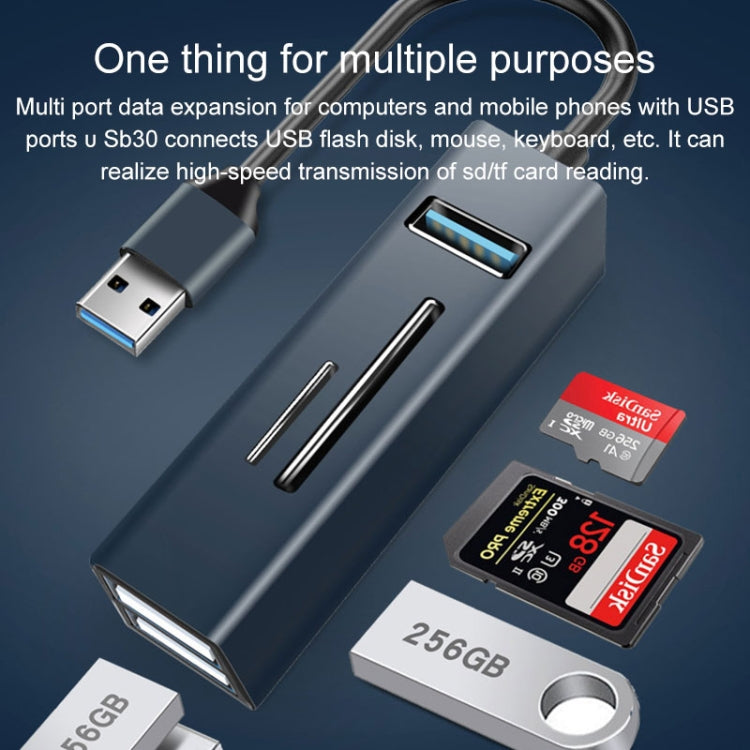Adattatore HUB USB 3.0 5 in 1 con lettore SD/TF