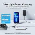 Hub Orico 4 porte USB 3.2 Gen1 5 Gbps in alluminio