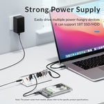 Hub Orico 4 porte USB 3.2 Gen1 5 Gbps in alluminio