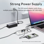 Hub USB 3.2 Gen1 4 porte 10 Gbps in lega di alluminio