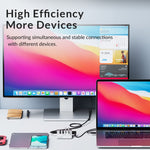 Hub USB 3.2 Gen1 4 porte 10 Gbps in lega di alluminio