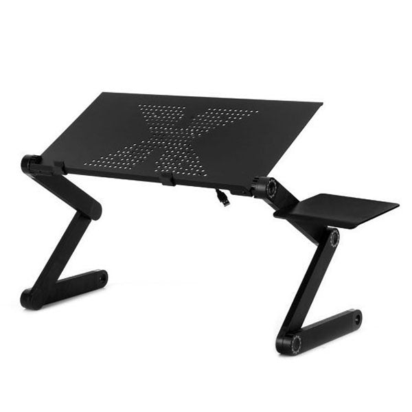 Supporto da tavolo pieghevole in alluminio con tappetino mouse