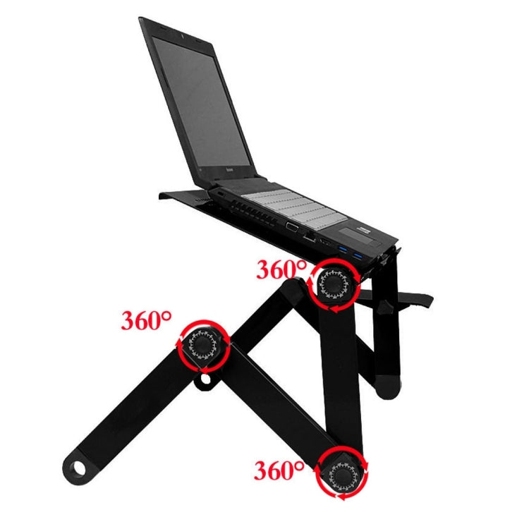 Supporto da tavolo pieghevole in alluminio con tappetino mouse