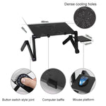 Supporto da tavolo pieghevole in alluminio con tappetino mouse