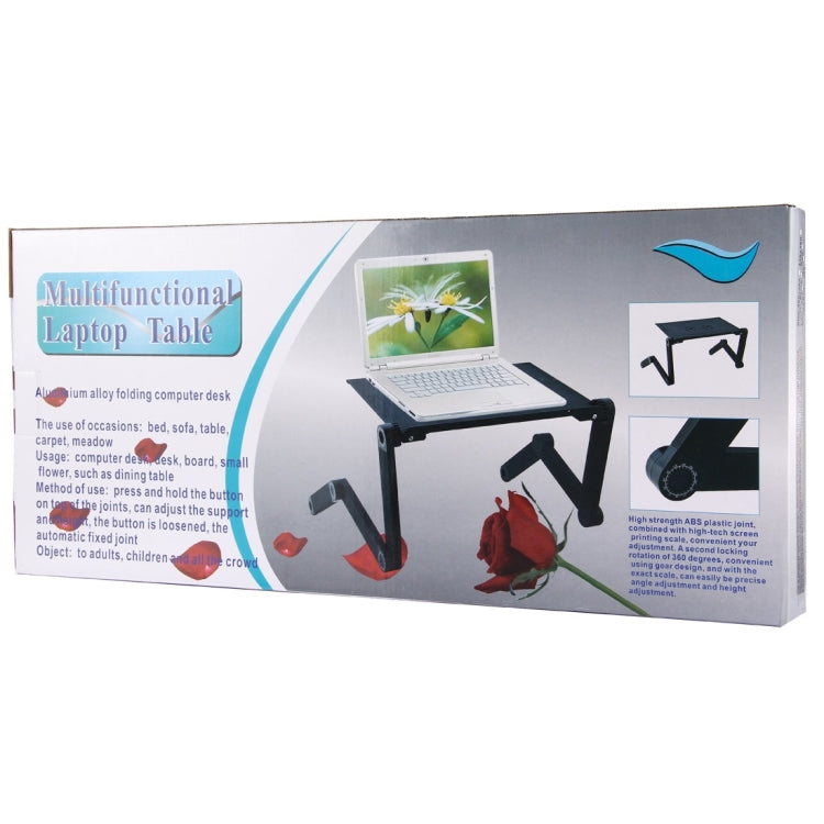 Supporto da tavolo pieghevole in alluminio con tappetino mouse