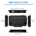 Cavo adattatore USB 3.0 a SATA/IDE per HDD 2,5" e 3,5"
