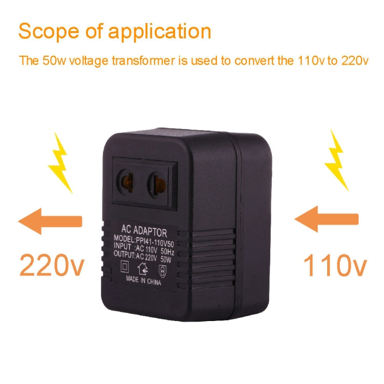 Adattatore di tensione 110V-220V 50W con spina americana - immagine 4