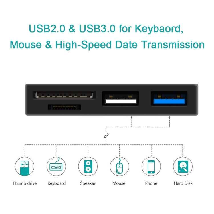 Hub USB 3.0 e lettore schede per Microsoft Surface Go