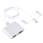 Adattatore docking station 3 in 1 per smartphone HDMI VGA