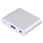 Adattatore docking station 3 in 1 per smartphone HDMI VGA
