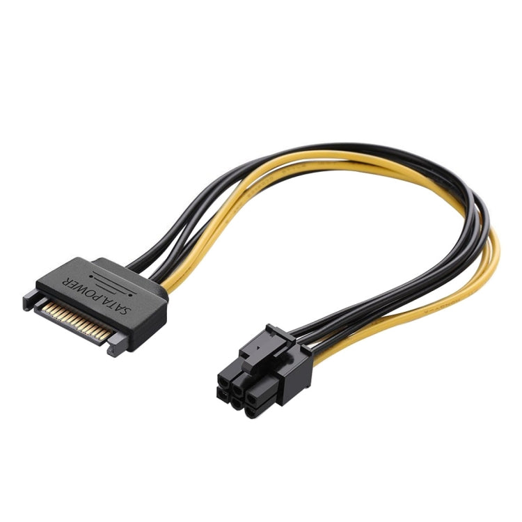 Cavo alimentazione SATA 15 pin a 6 pin femmina 20 cm