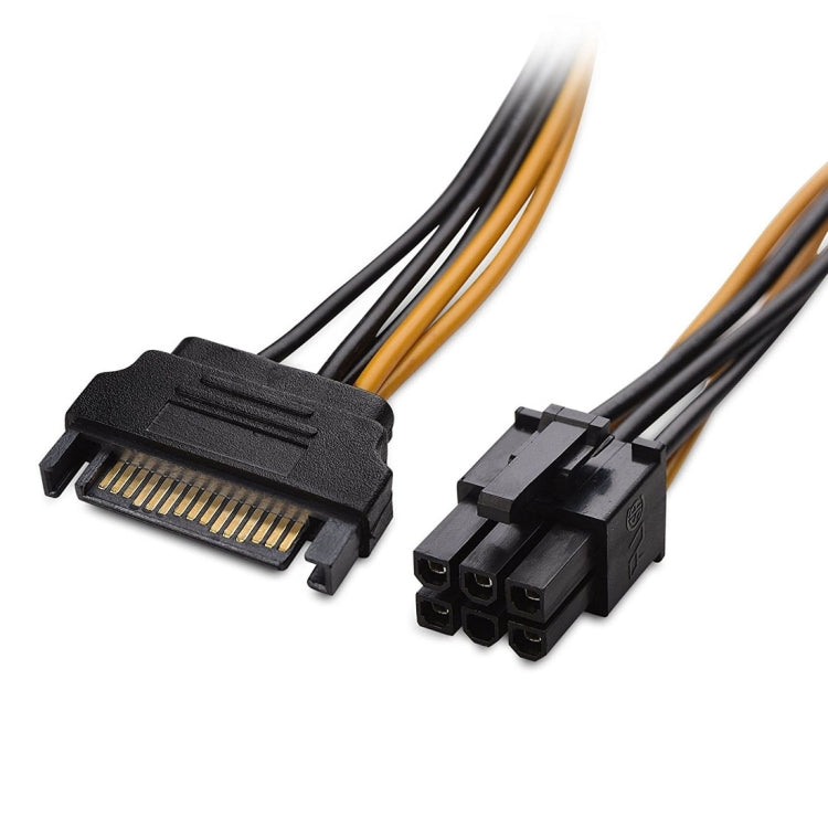 Cavo alimentazione SATA 15 pin a 6 pin femmina 20 cm
