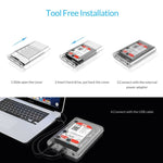 Custodia ORICO 3139C3 per disco rigido SATA 3,5" USB 3.1