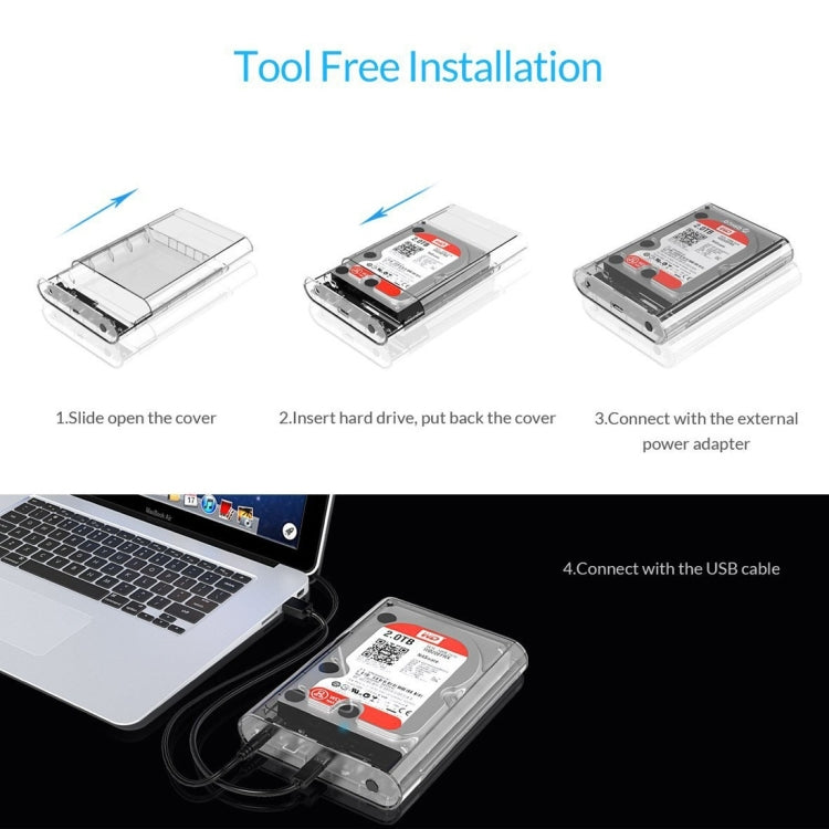 Custodia ORICO 3139C3 per disco rigido SATA 3,5" USB 3.1