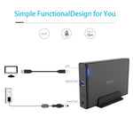 Custodia esterna in alluminio per HDD SATA 3,5" USB 3.0