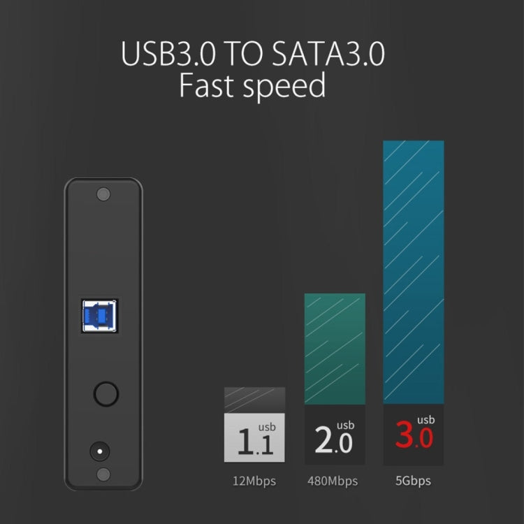 Custodia esterna in alluminio per HDD SATA 3,5" USB 3.0