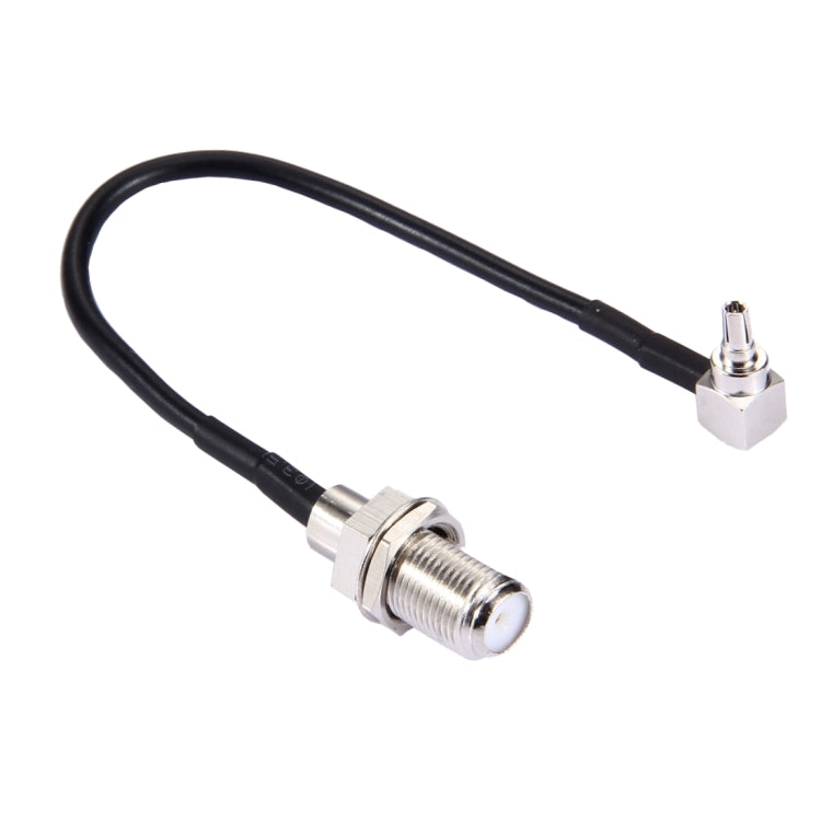 Cavo coassiale CRC9 a F femmina 15 cm RG174 90° gomito