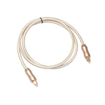 Cavo audio fibra ottica Toslink SPDIF 1 metro placcato oro