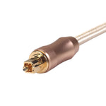 Cavo audio fibra ottica Toslink SPDIF 1 metro placcato oro