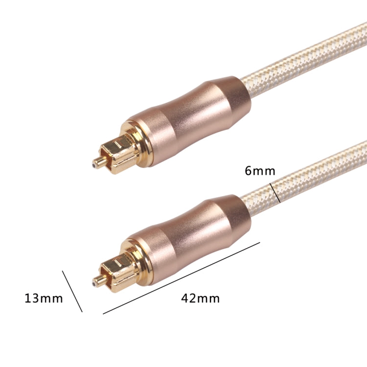 Cavo audio fibra ottica Toslink SPDIF 5 metri placcato oro