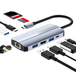 Hub USB-C 9 in 1 con HDMI 4K, lettori SD/TF e PD 87W