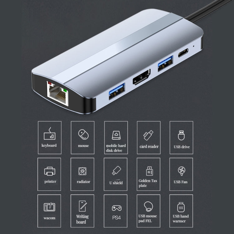 Hub USB-C 9 in 1 con HDMI 4K, lettori SD/TF e PD 87W - immagine 3