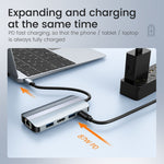 Hub USB-C 9 in 1 con HDMI 4K, lettori SD/TF e PD 87W - immagine 4