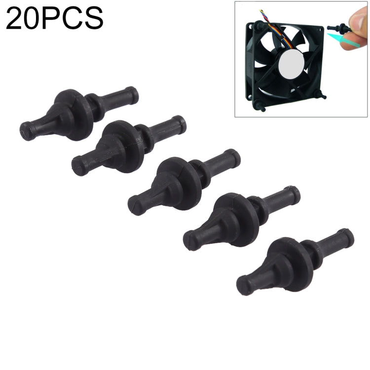Vite in gomma siliconica per ventola PC 29,9 mm 20 pezzi