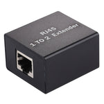 Prolunga RJ45 1 a 2 in lega di alluminio 9x8x3cm