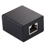 Prolunga RJ45 1 a 2 in lega di alluminio 9x8x3cm