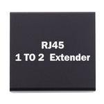 Prolunga RJ45 1 a 2 in lega di alluminio 9x8x3cm