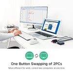 Ugreen USB Switch 2 PC condivisione 4 porte USB