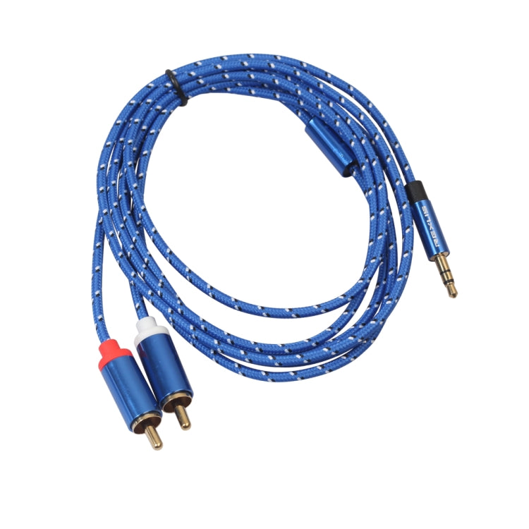 Cavo audio intrecciato 3,5 mm a doppio RCA 1,8 m