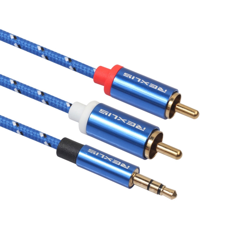 Cavo audio 3,5 mm a doppio RCA intrecciato 10 m