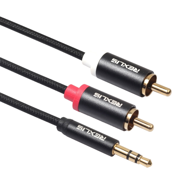 Cavo audio 3,5 mm a doppio RCA placcato oro 0,5 m