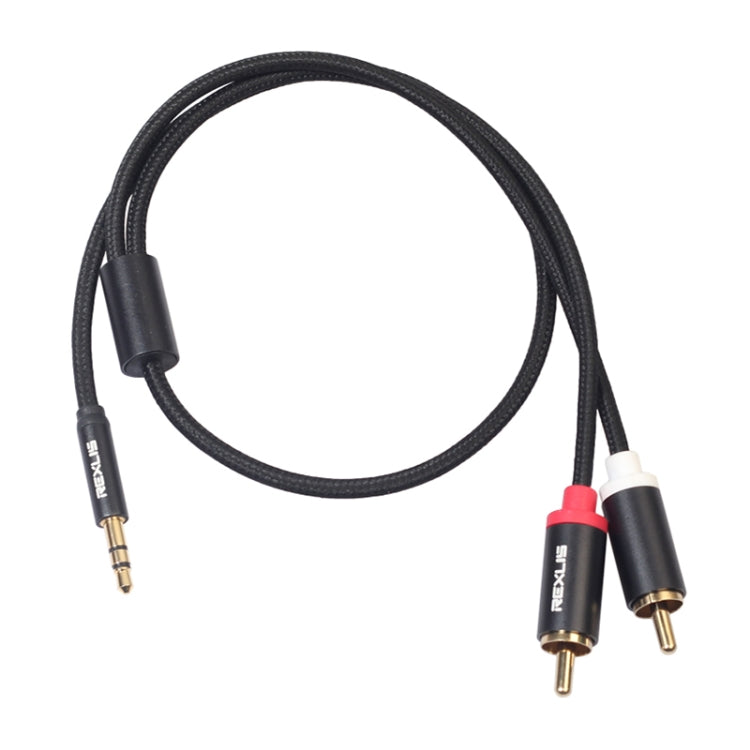 Cavo audio 3,5 mm a doppio RCA placcato oro 0,5 m