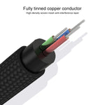 Cavo audio 3,5 mm a doppio RCA placcato oro 0,5 m