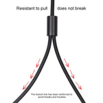 Cavo audio 3,5 mm a doppio RCA placcato oro 0,5 m