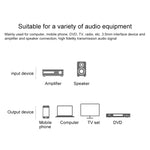 Cavo audio 3,5 mm a doppio RCA placcato oro 0,5 m