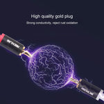 Cavo audio 3,5 mm a doppio RCA placcato oro 0,5 m