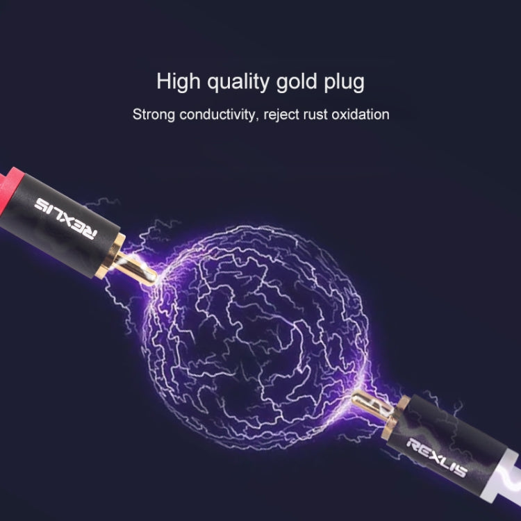 Cavo audio 3,5 mm a doppio RCA placcato oro 0,5 m