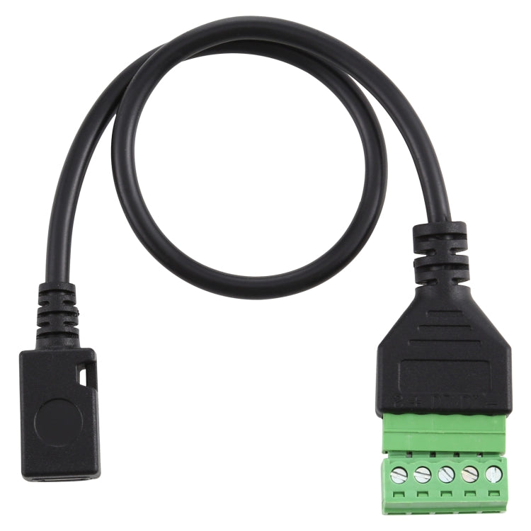 Adattatore Micro USB femmina 5 pin senza saldatura 30 cm