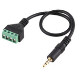 Cavo adattatore audio 3,5 mm maschio a 4 pin senza saldatura, 30 cm