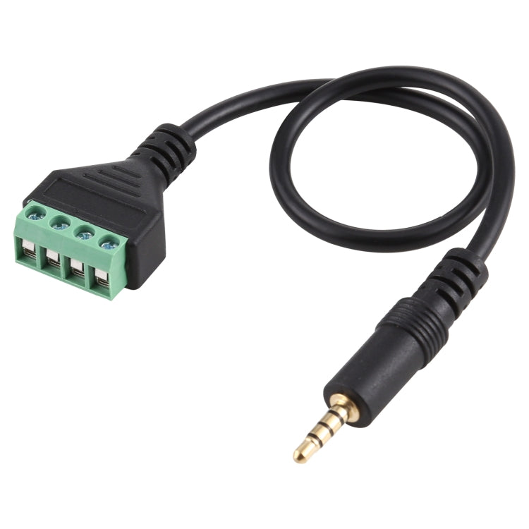 Cavo adattatore audio 3,5 mm maschio a 4 pin senza saldatura, 30 cm